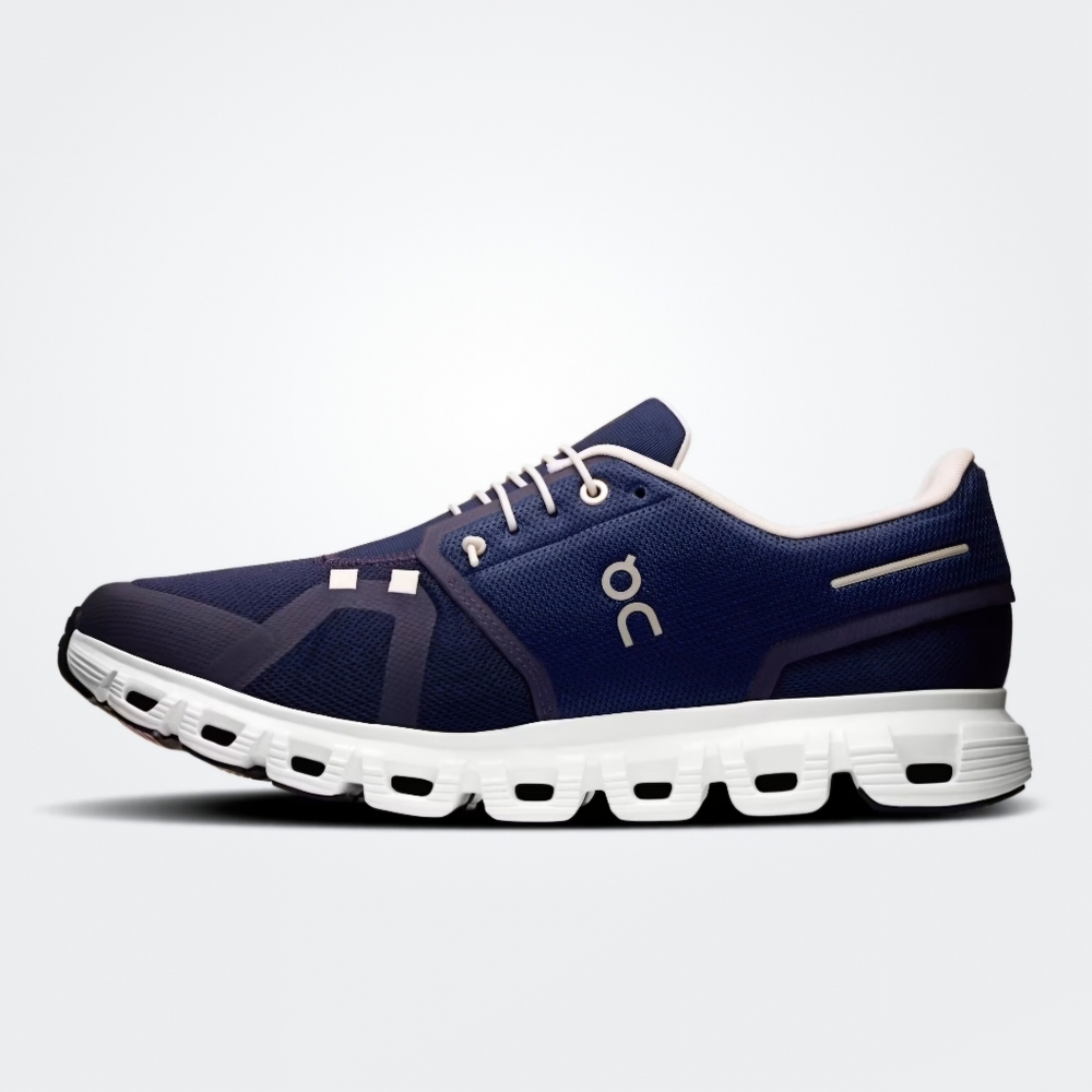 On Running Men's Navy and White Athletic Shoes